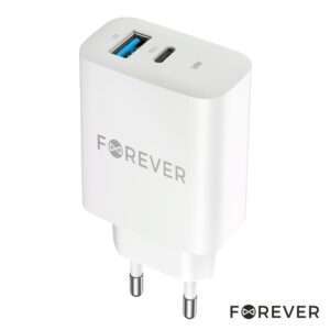 Alimentador Comutado 1xUSB-C/1xUSB-A PD/QC 30W FOREVER