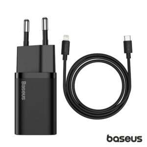 Alimentador Comutado 20W PD Super SI + Cabo Lightning BASEUS