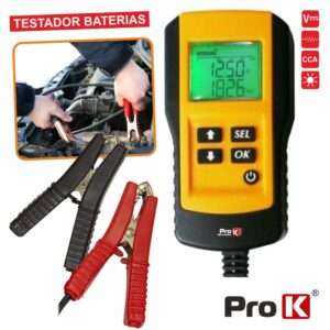 TESTADOR DE BATERIAS 12V AUTO DIGITAL PROK