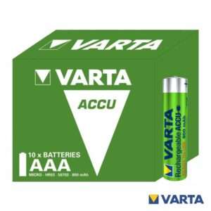 Pilha Recarreg?vel AAA 1.2V 800mA 10x Ready2Use VARTA