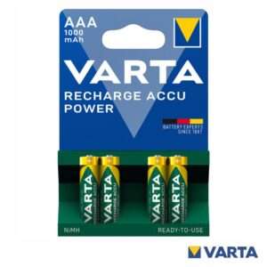 Pilha Recarreg?vel AAA 1.2V 1000mAh 4x VARTA