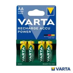 Pilha Recarreg?vel AA 1.2V 2600mA 4x Blister VARTA