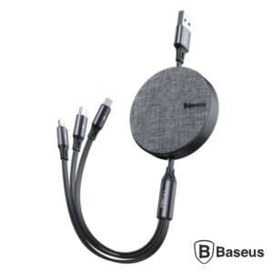 Cabo USB-A 2.0 Macho p/ Lightning/USB-C/MicroUSB 3.5A BASEUS