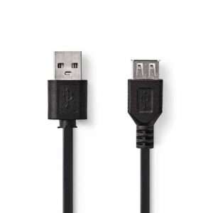 Cabo USB-A 2.0 Macho / USB-A F?mea 2M