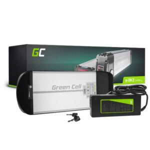 Bateria E-Bike 36V 10.4Ah Rack + carregador - Green Cell