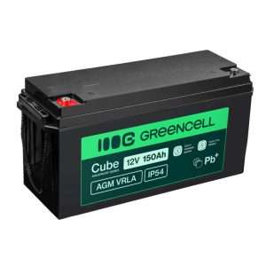 Bateria Chumbo Gel AGM 12V 150Ah IP54 GREEN CELL