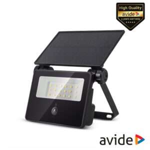 Aplique LED C/ Painel Solar 4W IP65 4000K 400lm PIR AVIDE