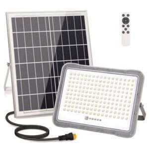 Foco LED C/ Painel Solar 200W 6500K 2000lm IP65