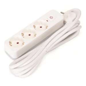 Extens?o El?trica 3x Schuko C/ Interruptor 3m 3G1.5