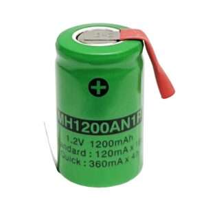 Pilha Lítio 2/3AF 1.2V 1200mAh C/ Patilhas