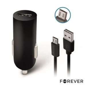 ADAPTADOR FICHA ISQUEIRO 12V/24V / 1 USB 5V 2A E MICRO USB-B