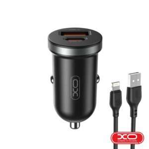 Adaptador Isqueiro USB-A PD / USB-C 30W C/ Cabo Lightning XO