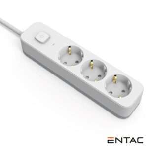 Extens?o El?trica 3x Schuko C/ Interruptor 1.5m ENTAC