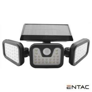 Candeeiro Exterior 15W C/ Sensor PIR Painel Solar ENTAC