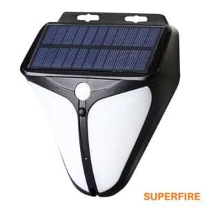 Candeeiro Exterior Solar 6W 280lm C/ Sensor PIR SUPERFIRE