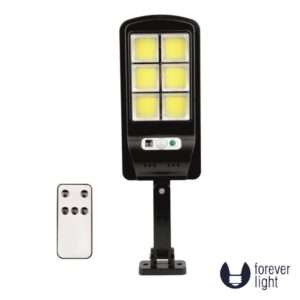 Candeeiro Exterior LED 10W 800lm 6000K C/ PIR/Painel Solar