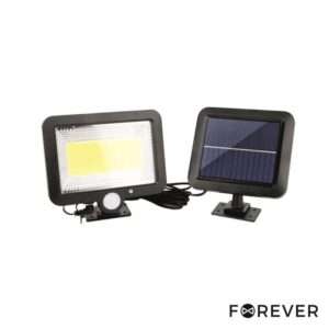 Candeeiro Exterior 8W 600lm 6000K C/ Sensor PIR Painel Solar