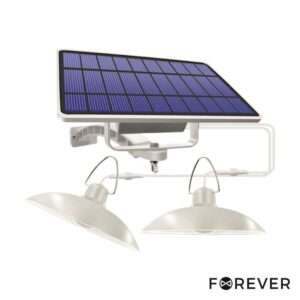 Conjunto de 2 Candeeiros 6W 520lm 4500K IP65 C/ Painel Solar