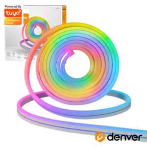 Kit Fita 300 LEDS RGBW WiFi 12V 5m IP44 Efeito N?on DENVER