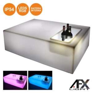 MESA LED P/ EXTERIOR COMANDO RGB BAT IP54 AFXLIGHT