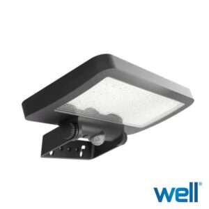 Aplique Exterior Solar C/ Sensor 5W 500lm 6500K Preto WELL