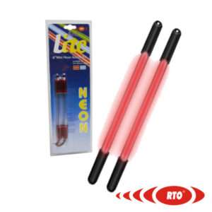 CONJUNTO DE 2 LÂMPADAS NÉON MINI VERMELHO C/ SOM DE 6"