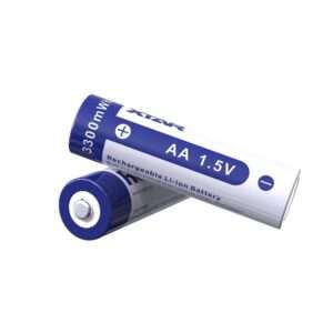 Pilha Lítio 14500 Recarregável AA 1.5V 2000mAh x4