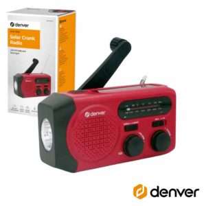 R?dio Port?til AM/FM Painel Solar D?namo DENVER