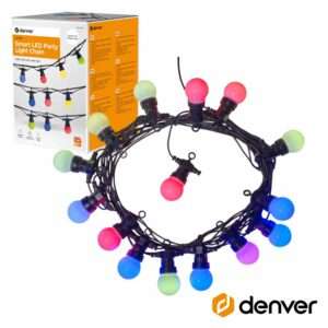 Corrente de Ilumina??o C/ L?mpadas RGB 14m TUYA DENVER