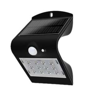 Aplique Exterior Solar 1.5W IP65 C/ Sensor Movimento PIR