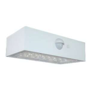 Aplique Exterior Solar C/ Sensor 3W 350lm Branco
