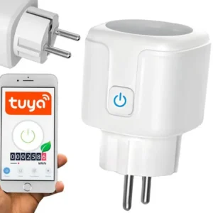 Smart Plug Wifi Tomada Inteligente 16A EU c/ medidor de consumo 3680W (compatível c/ Tuya)