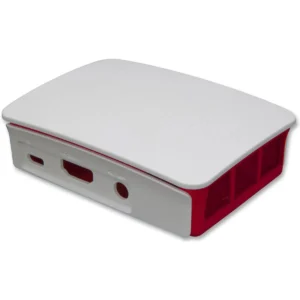 Caixa Raspberry Pi 1 B, 2B e 3 B / 3 B+ oficial vermelho branco