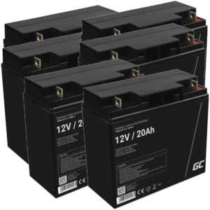 PACK 72V 20Ah 6x Bateria Chumbo Gel AGM 12V 20Ah GREEN CELL
