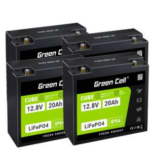 PACK 48V 20Ah 4x Bateria de Litio LiFePO4 12V 20Ah Moto (6-DZF-20) BMS IP54 GREEN CELL