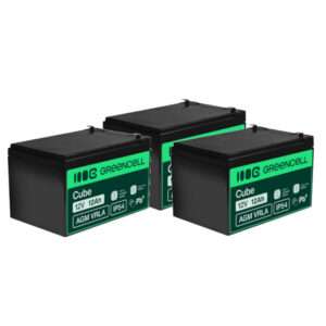PACK 36V 12Ah 3x Bateria Chumbo Gel AGM 12V 12Ah GREEN CELL