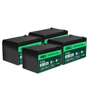 PACK 48V 12Ah 4x Bateria Chumbo Gel AGM 12V 12Ah GREEN CELL