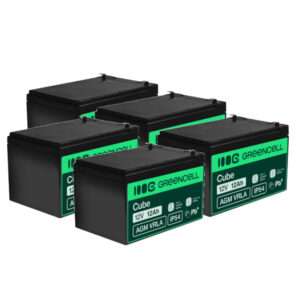 PACK 60V 12Ah 5x Bateria Chumbo Gel AGM 12V 12Ah GREEN CELL